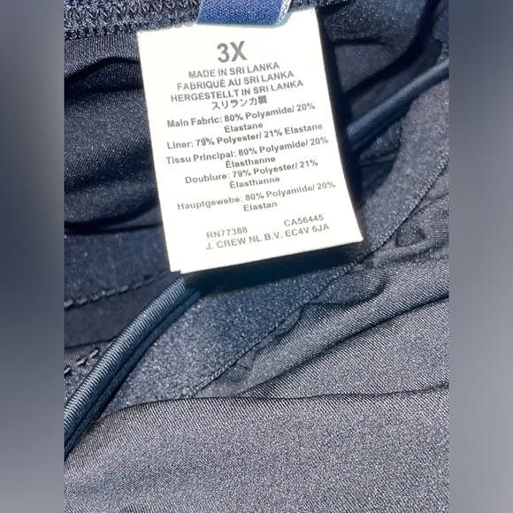 J.CREW ONE PIECE BLACK SWIMSUIT HALTER NECK WOMEN TUMMY CONTROL PLUS SIZE 3X - Picture 7 of 9